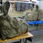 3 D vormgeving speelobject neushoorn in polyester